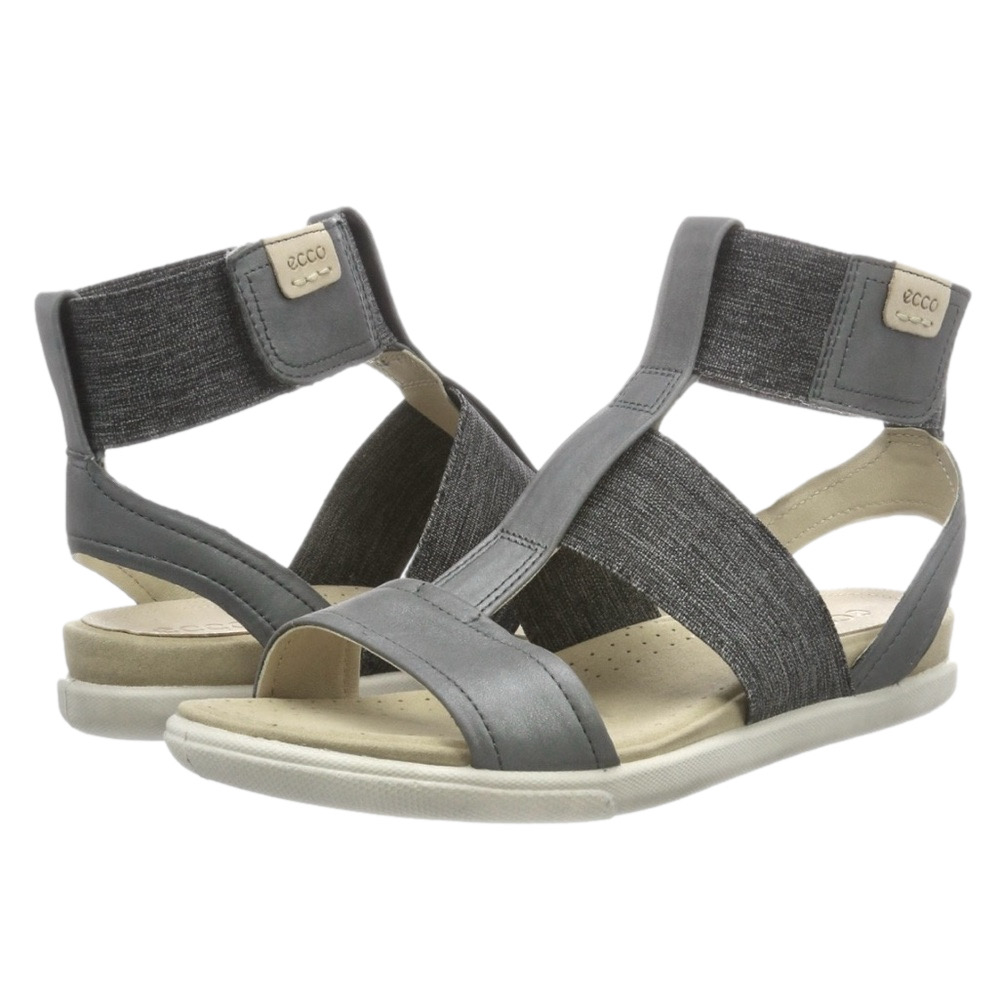 Ecco grey Damara gladiator sandals